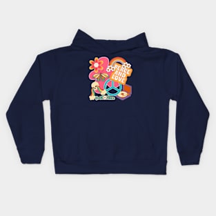 Hippie patches Kids Hoodie